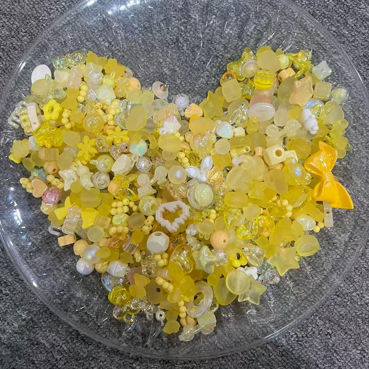 05アクリルビーズDIYクラフトキット-カラフルなアクリルビーズ、手作り素材、アクセサリー作り、自由な織りの創造性